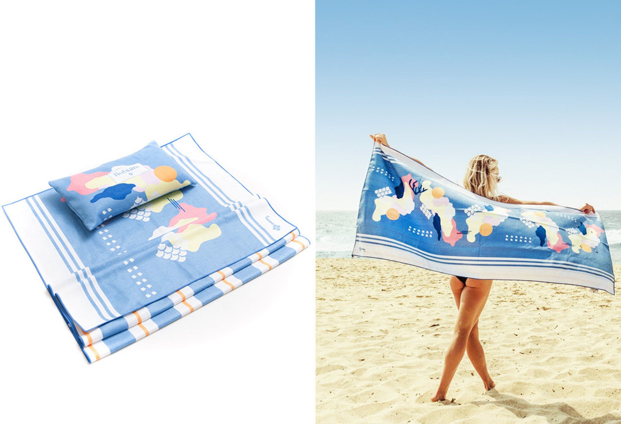 Beach Towel Inflatable Pillow Etsy