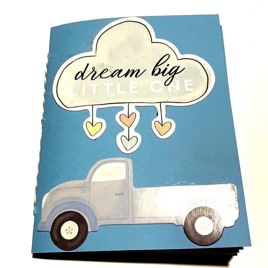 Handmade Baby Book Junk Journal Photo Album Journaling 4.25 X 5.75 40