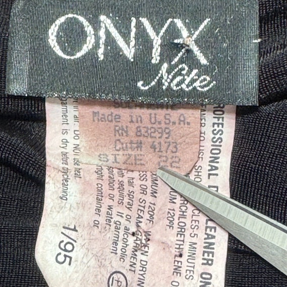 Onyx Nite Dress Evening Gown Black Sparkle Plus S… - image 4