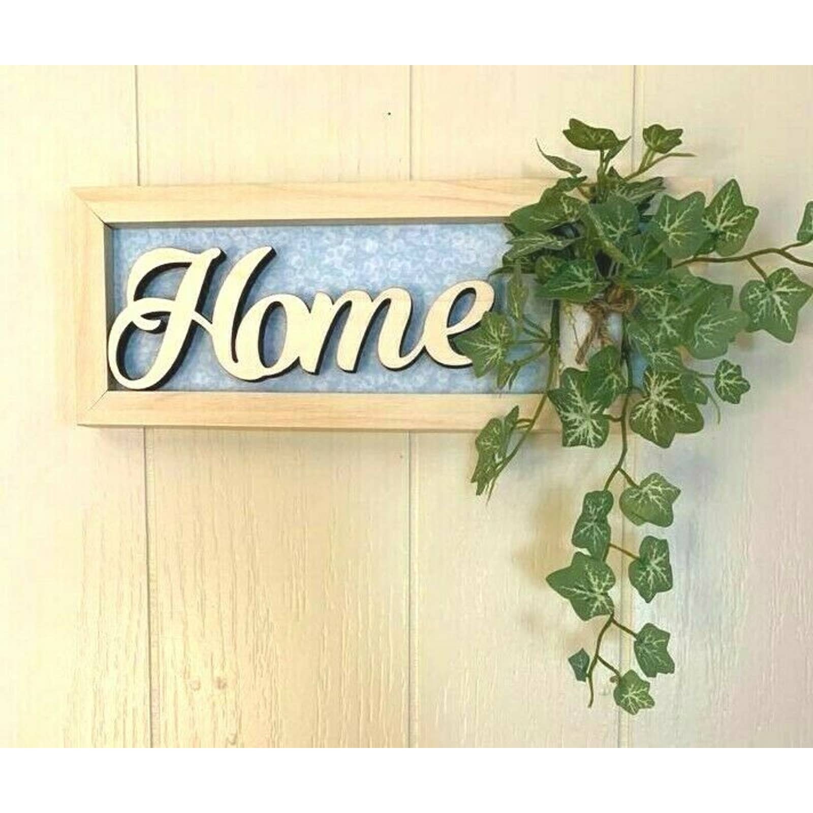 Home Wall Sign Home Decor Plant Accent Ivy Farmhouse Country Etsy