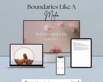 Boundaries Ebook, Boundaries Journal, People-Pleasing, Mental Health, Setting Boundaries, Therapy work, Self-Care
