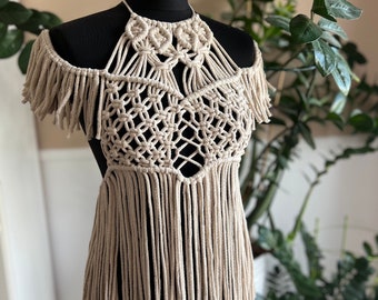 Macrame  top, photo props for photographers, clients closet , photoshoot outfit, summer rope top,