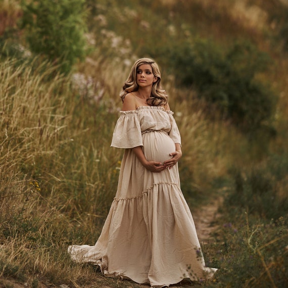 boho maternity dress