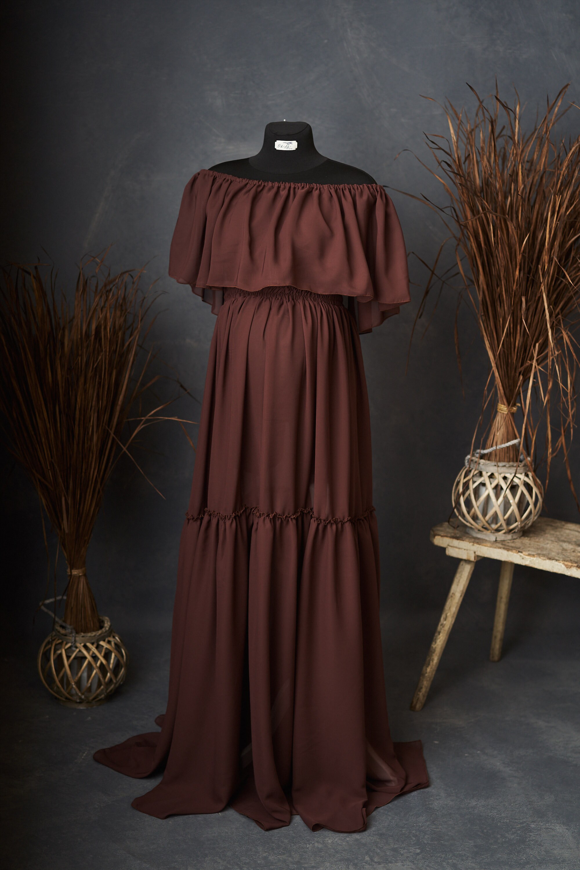 brown maternity dresses for photoshoot Brown Maternity Gowns Chic Bump Club