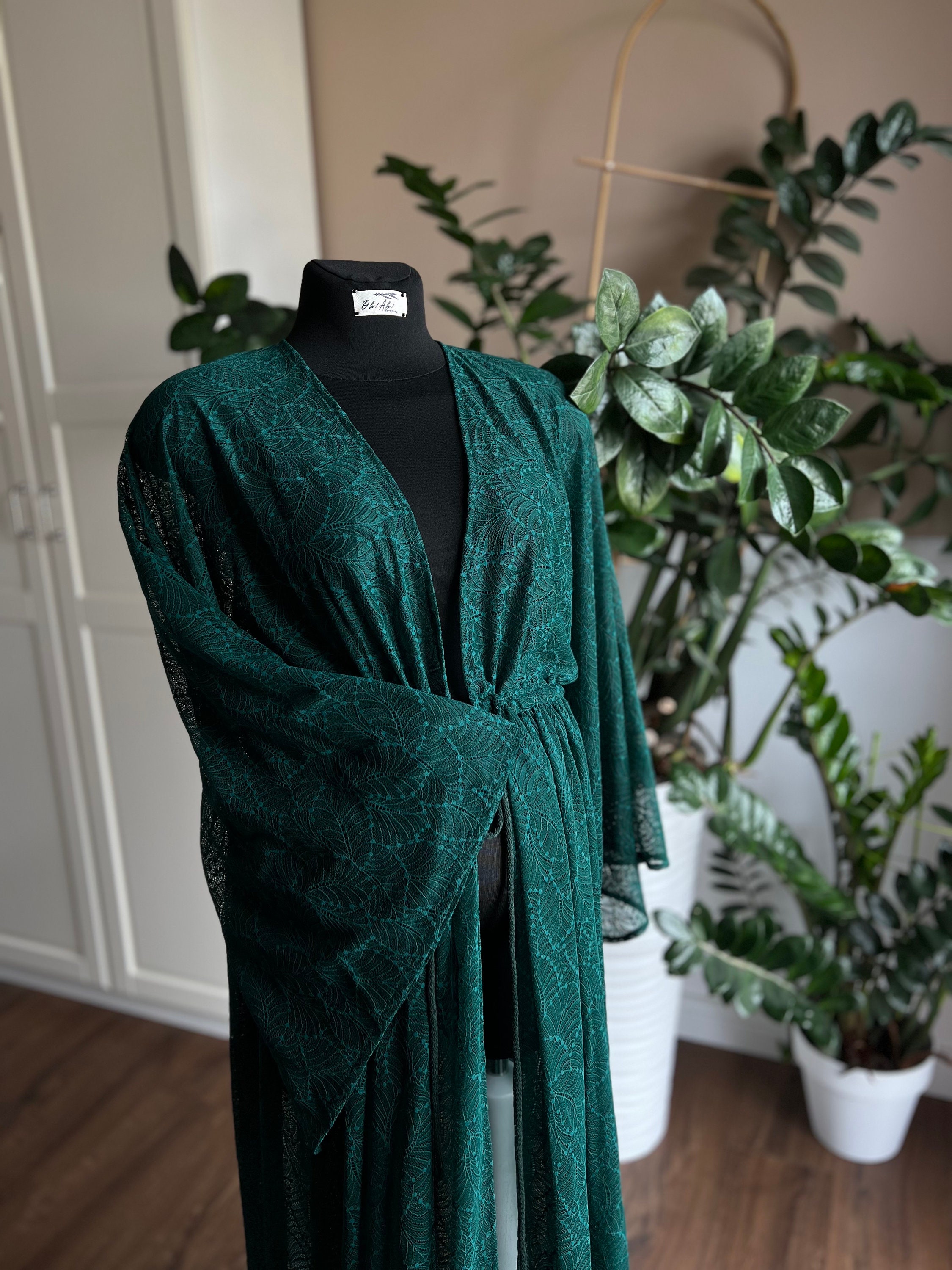 green lace maternity dress Green Pleated Lace Hem Maternity Midi Dress