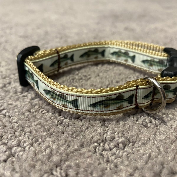 Bass Dog Collar Etsy