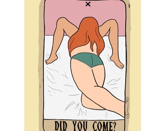 Did you come? Girl in Red inspired tarot card print