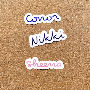 Island Font Personalized Name Decals/Stickers, for water bottles etc, gifts for her