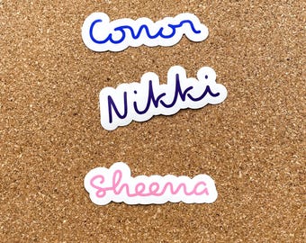 Calcomanías/pegatinas con nombre personalizadas de Island Font, para botellas de agua, etc., regalos para ella