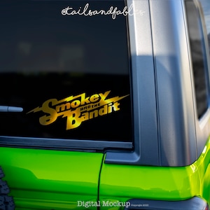 Smokey and the Bandit Inspired Decal, Bumper Sticker, laptop, Wall art, 1970&#39;s, Movie,