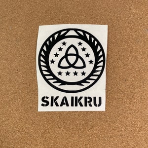 Skaikru decal, The 100 Clans Sigil, Crest - Trikru, Wonkru, CW TV Show, Laptop, car sticker. Indoor and outdoor use.