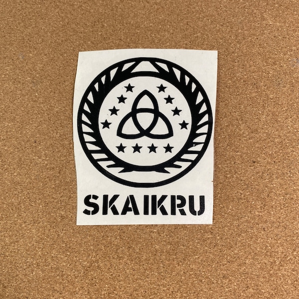 Skaikru Aufkleber, Die 100 Clans Sigil, Wappen - Trikru, Wonkru, CW TV Show, Laptop, Autoaufkleber. Innen- und Außenbereich.