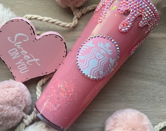 Starbucks pink drink tumbler | pink drink tumbler | pink drink glitter tumbler | Starbucks snowglobe | pink drink snowglobe | pink drink cup