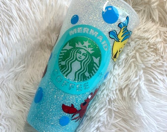 Taza Starbucks de la Sirenita / taza Ariel / taza de verano / taza Starbucks personalizada / taza Starbucks de Disney / taza Disney personalizada