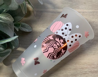 Disney Halloween Starbucks cup | Minnie Mouse pumpkin cup | Disney boo bash | Disney cups | gifts for her | halloween Cup | fall cups |