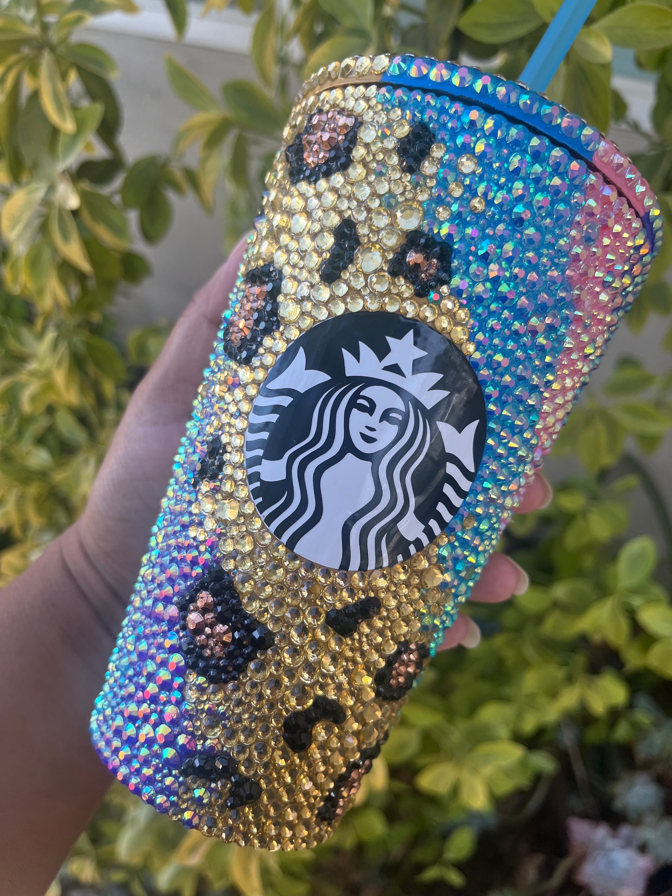 Blinged Starbucks Cup - Etsy