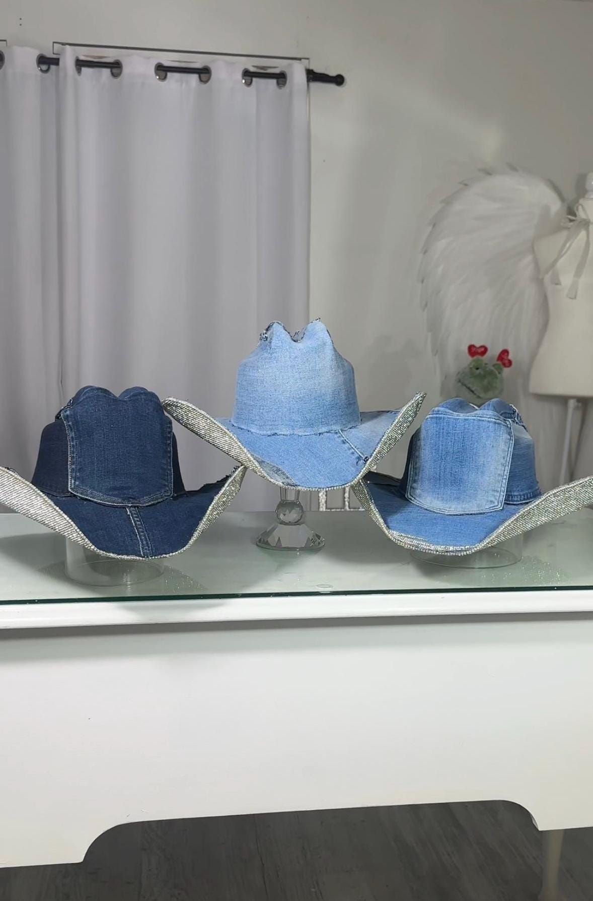 Denim & Diamonds W/ or W/o LED. Fully Rhinestoned  display picture 1