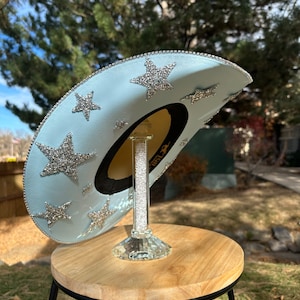 Star Rhinestone Cowgirl Hat. Western Wedding. Country Concert. Space   Costume. Bridesmaids Outfits. Bachelorette Party.