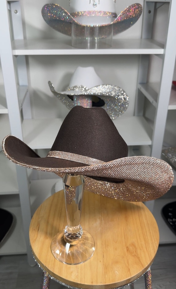 Vintage Italian Made Brown/Bronze Shimmery Hat -Bloomingdale’s Vintage Sequin Platter Hat / Pancake Hat / Beret / Retro  main image 3