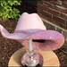 Pink Rhinestone Cowgirl Hat. Western Wedding. Country Concert. Space ...