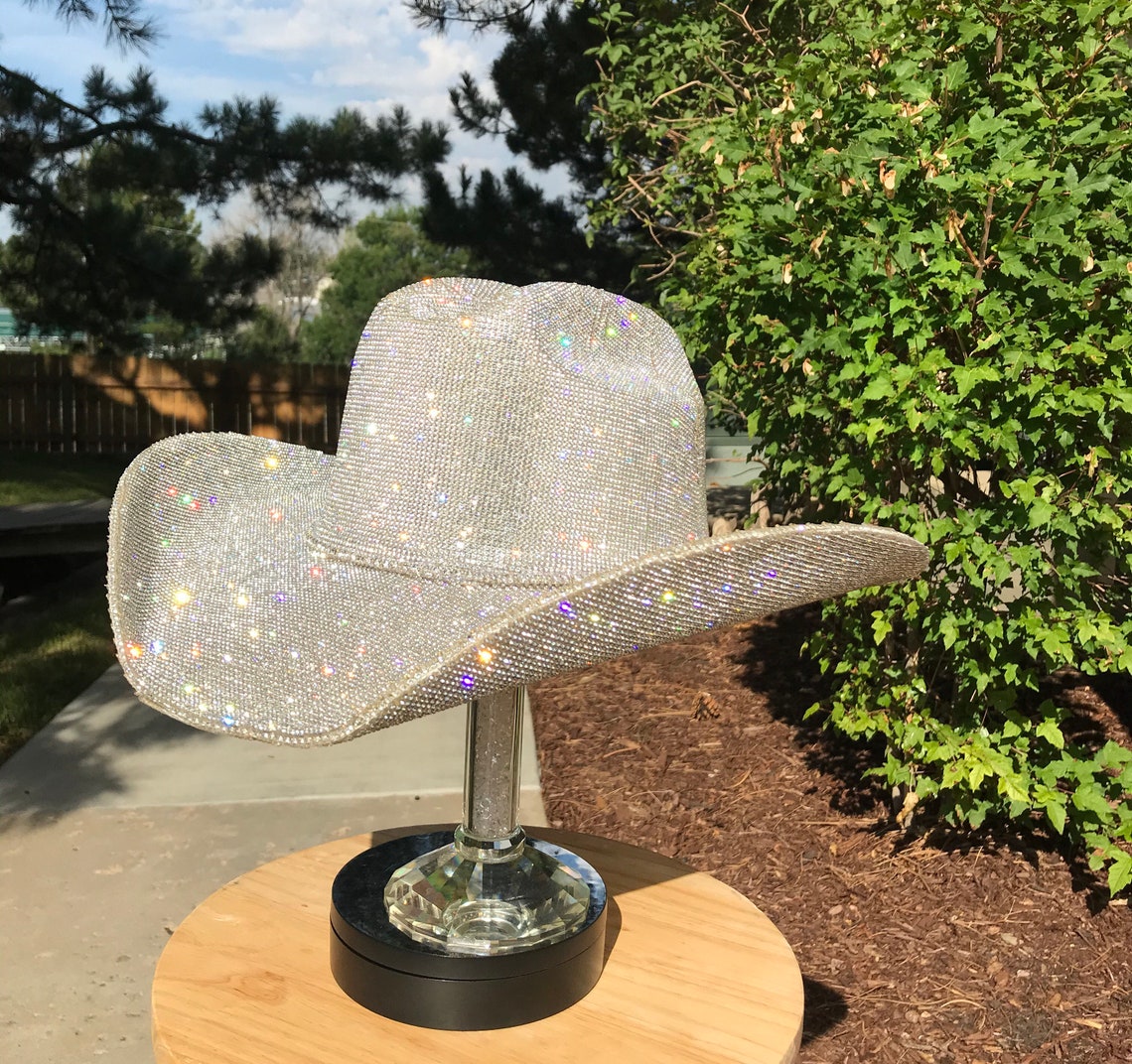 Fully Covered Rhinestone Cowgirl Hat. Western Wedding. Country - Etsy