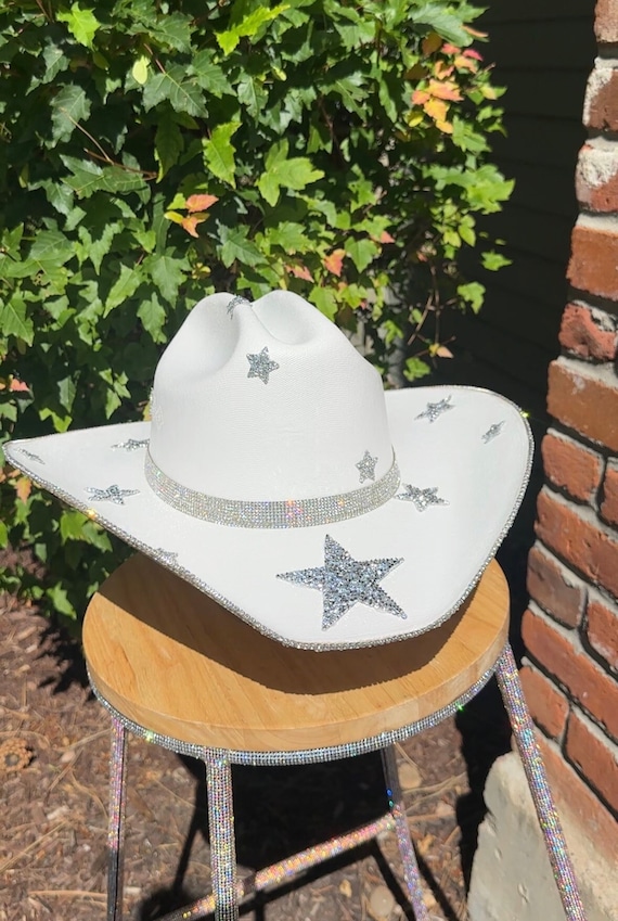 Star Rhinestone Cowgirl Hat. Western Wedding. Country  display picture 3