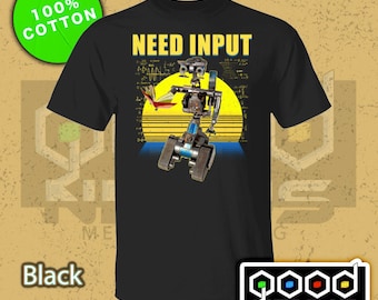 Necesita entrada Johnny 5 Cortocircuito 5.3 oz. Camiseta