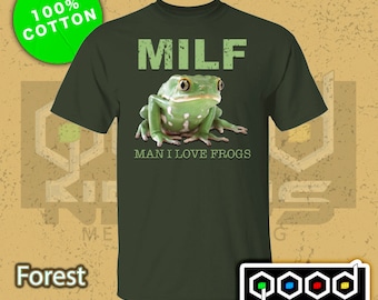 MILF Hombre Me encantan las ranas 5.3 oz. camiseta