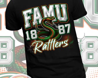 Camiseta estampada FAMU Rattlers DTF - Universidad HBCU de Florida A&M