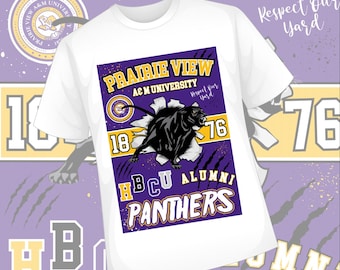 PVAMU Panthers Sublimation Shirt: HBCU Custom Design; Prairie View University; PV University