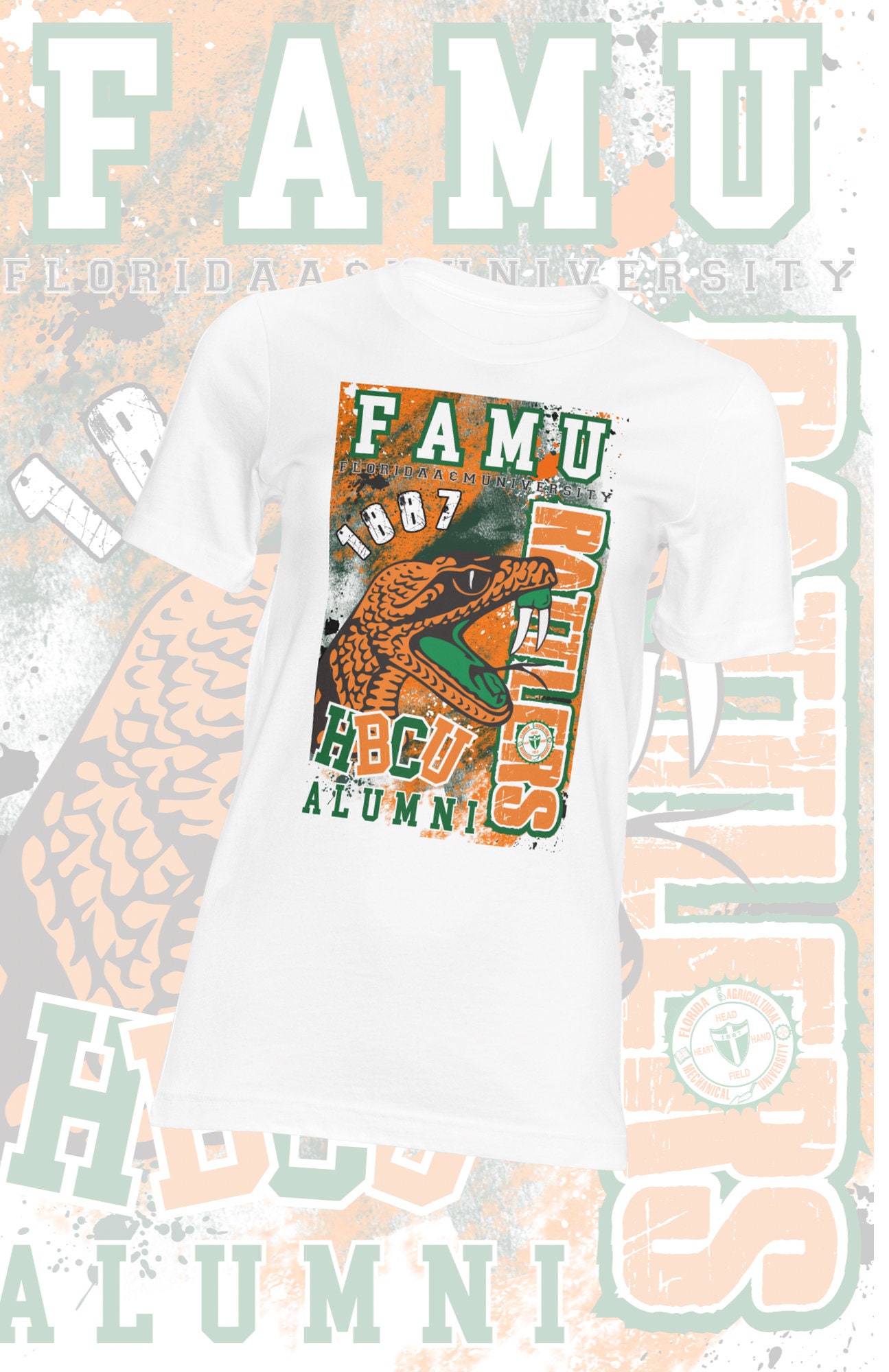FAMU Rattlers Sublimation Shirt - Florida A&M University HBCU - Etsy