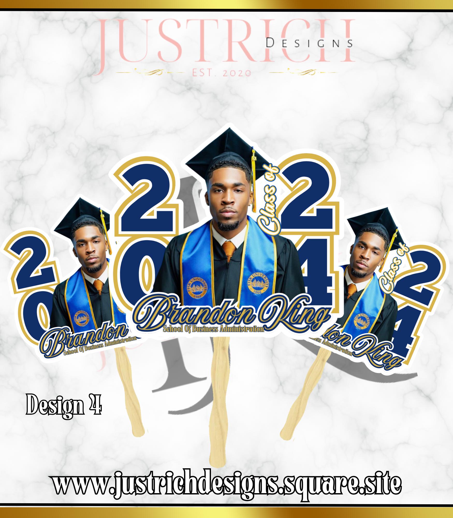 Graduation Fans Graduation Favors Grad Fans High School Graduation ...