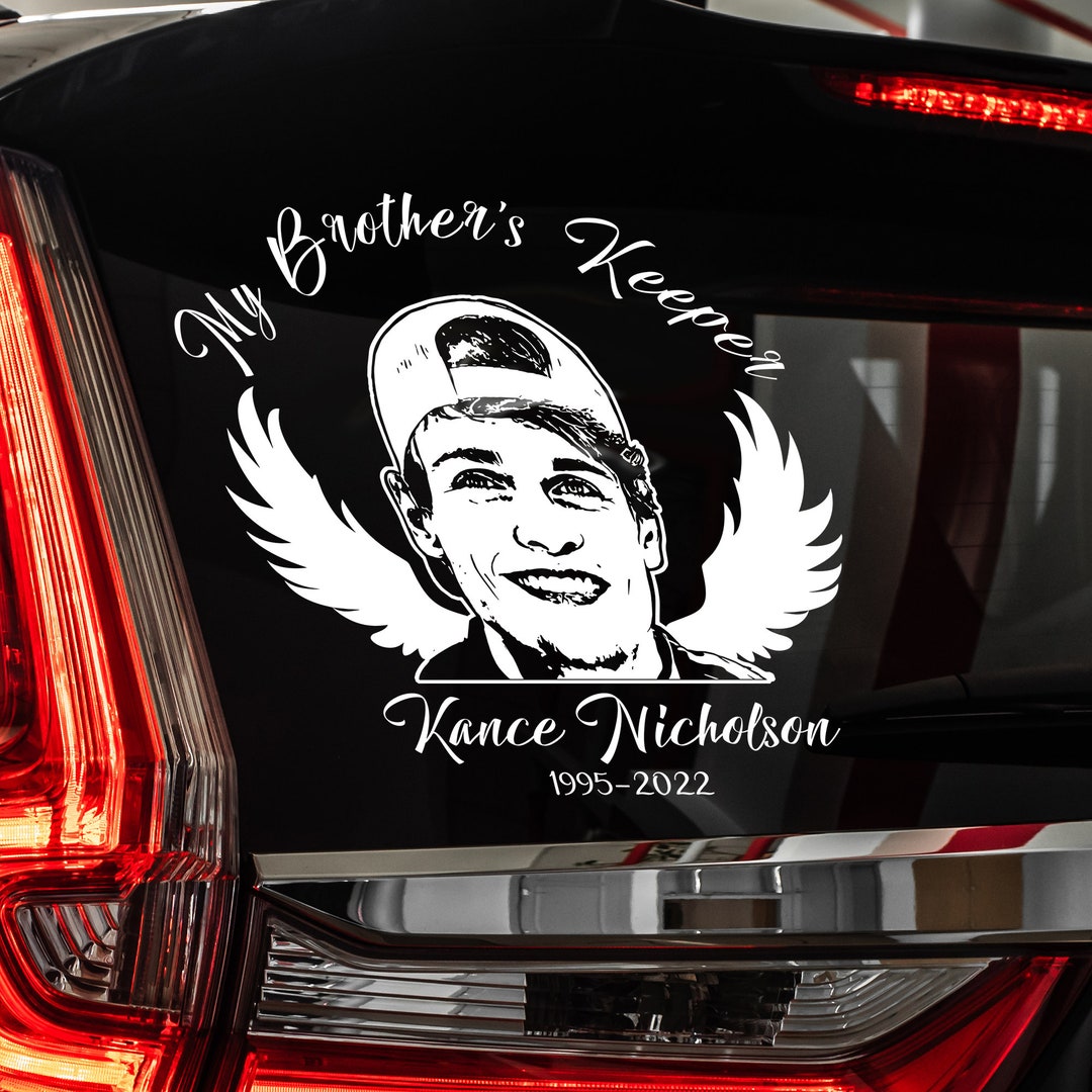 In Memory of Decal for Cars by Facememory, Memorial Decal Sticker