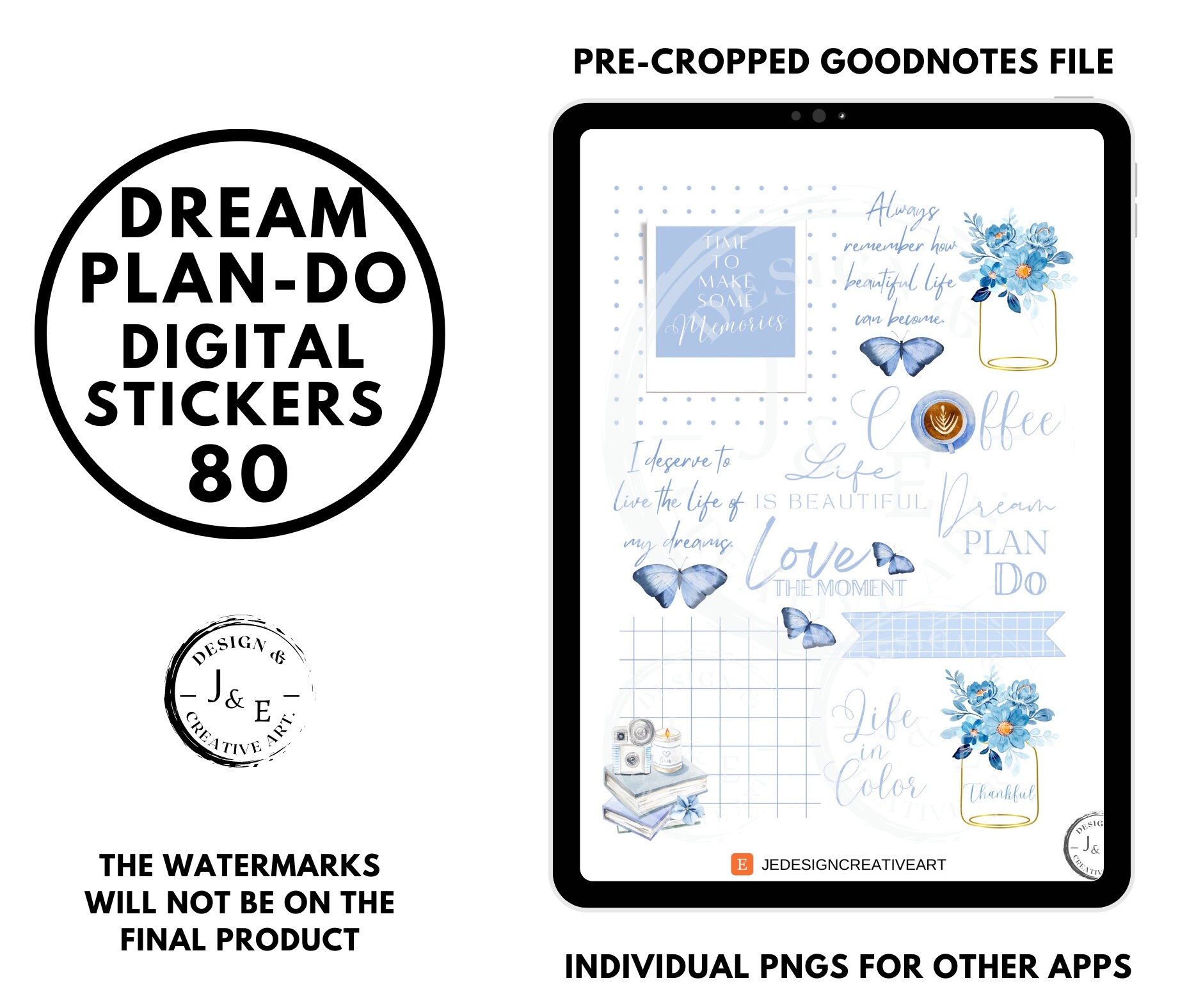 Dream Plan Do Goodnotes Stickers Digital Planner Stickers - Etsy