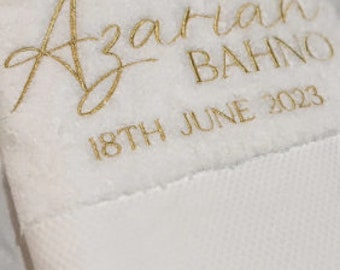 Standard Bath Towel - Embroidered Personalised