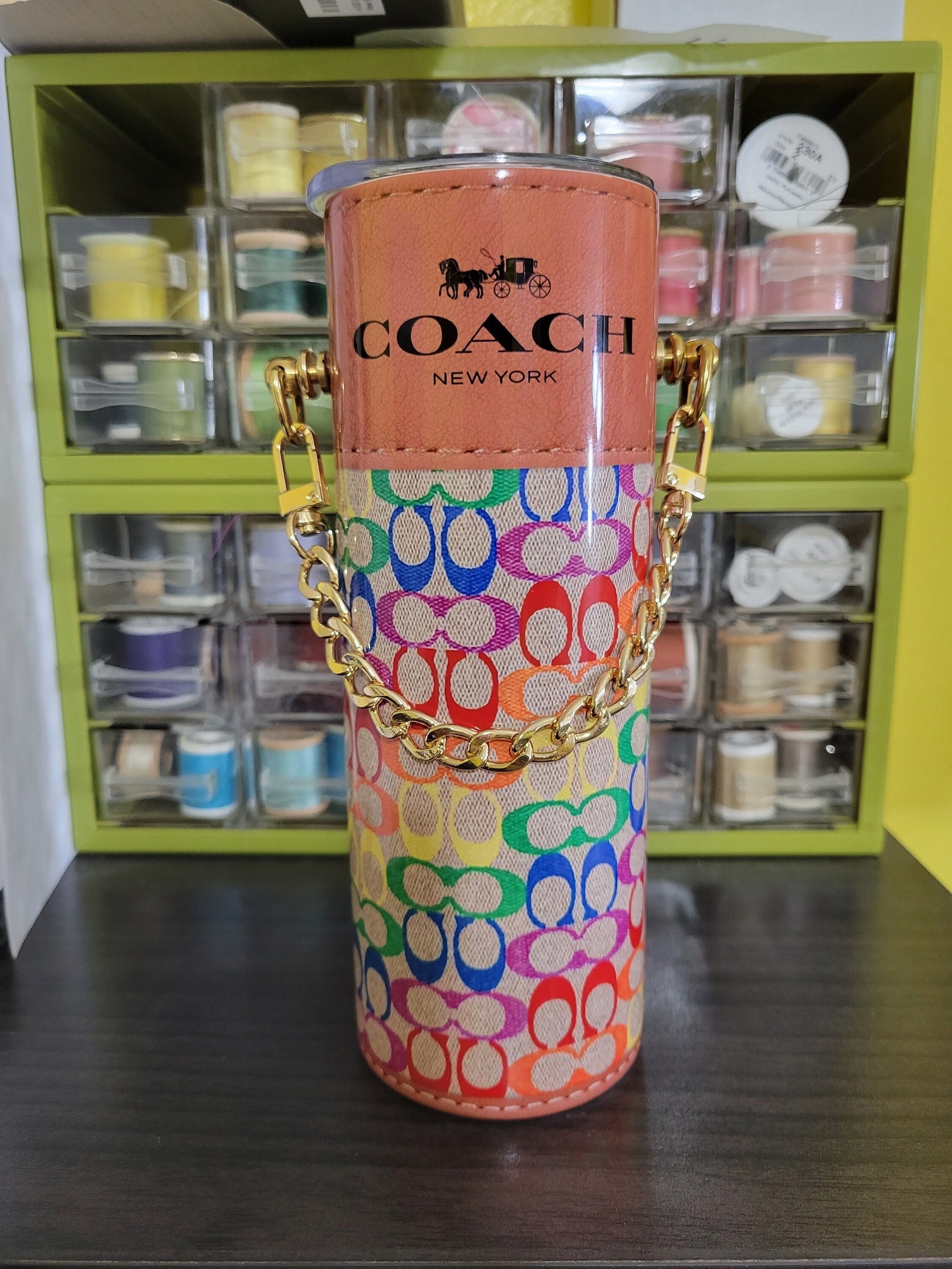 Luxury Chain Purse Tumbler Etsy