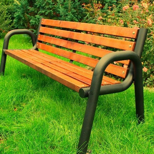 Heavy Duty Wooden Garden Bench Etsy