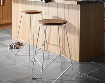 Oak kitchen bar stools 2pack