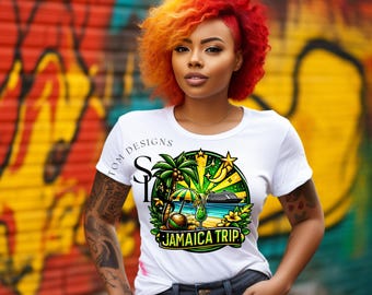 Jamaica Trip PNG: Vacation Sublimation Design (Digital Download)
