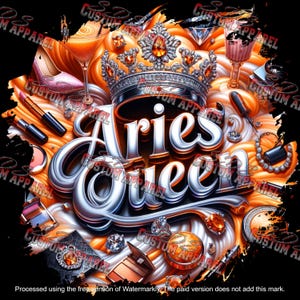 Aries, Aries Queen Png, Queen Png, Zodiac Png, Birthday Png