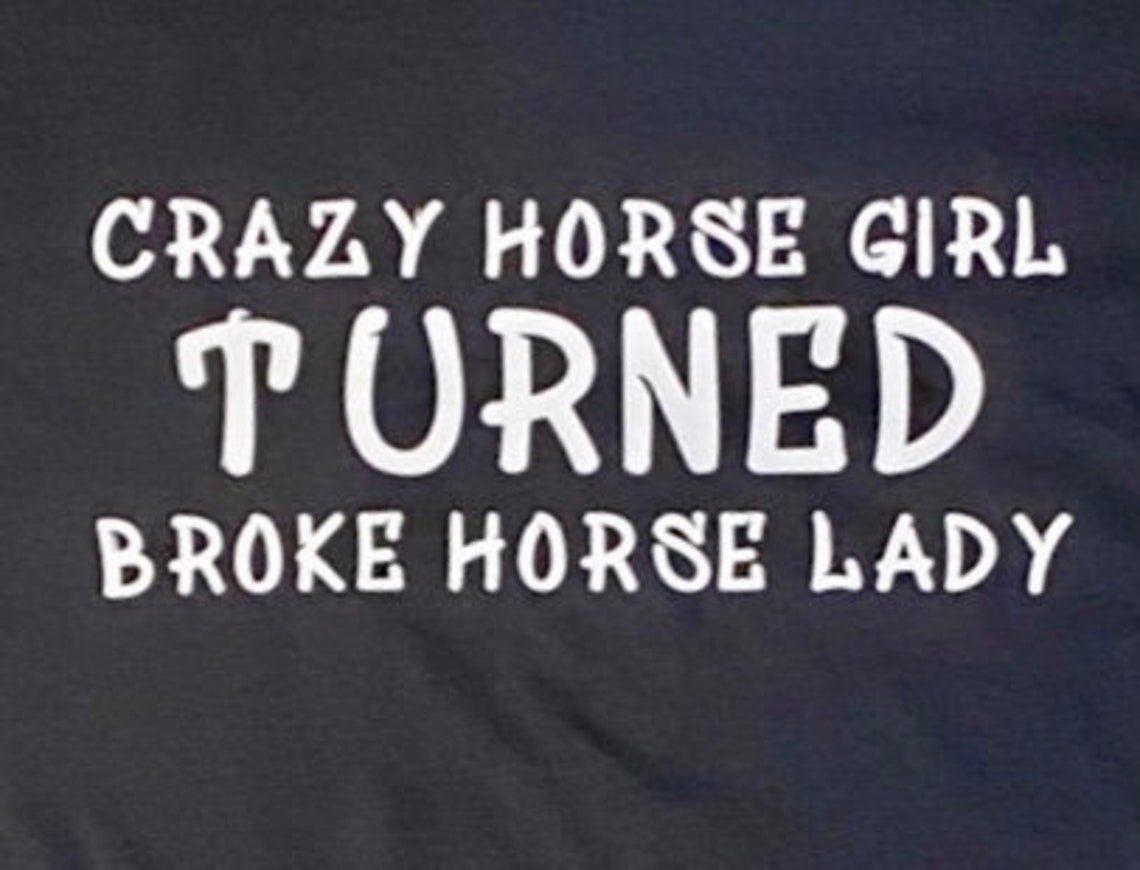 Funny Horse TShirt Etsy