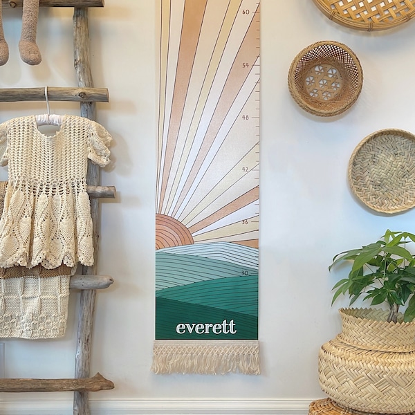 Canvas Growth Chart Etsy