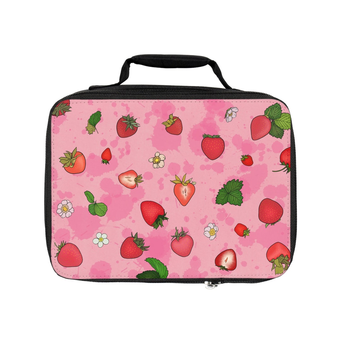 FRUIT SALAD Lunch Box STRAWBERRY, Strawberry Lunchbox, Strawberry Bag