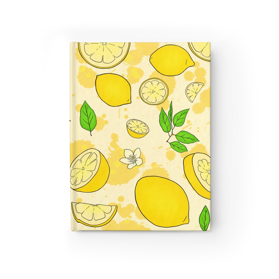 FRUIT SALAD LEMON, Lemon Sketchbook Journal, Lemon Journal, Lemon Print