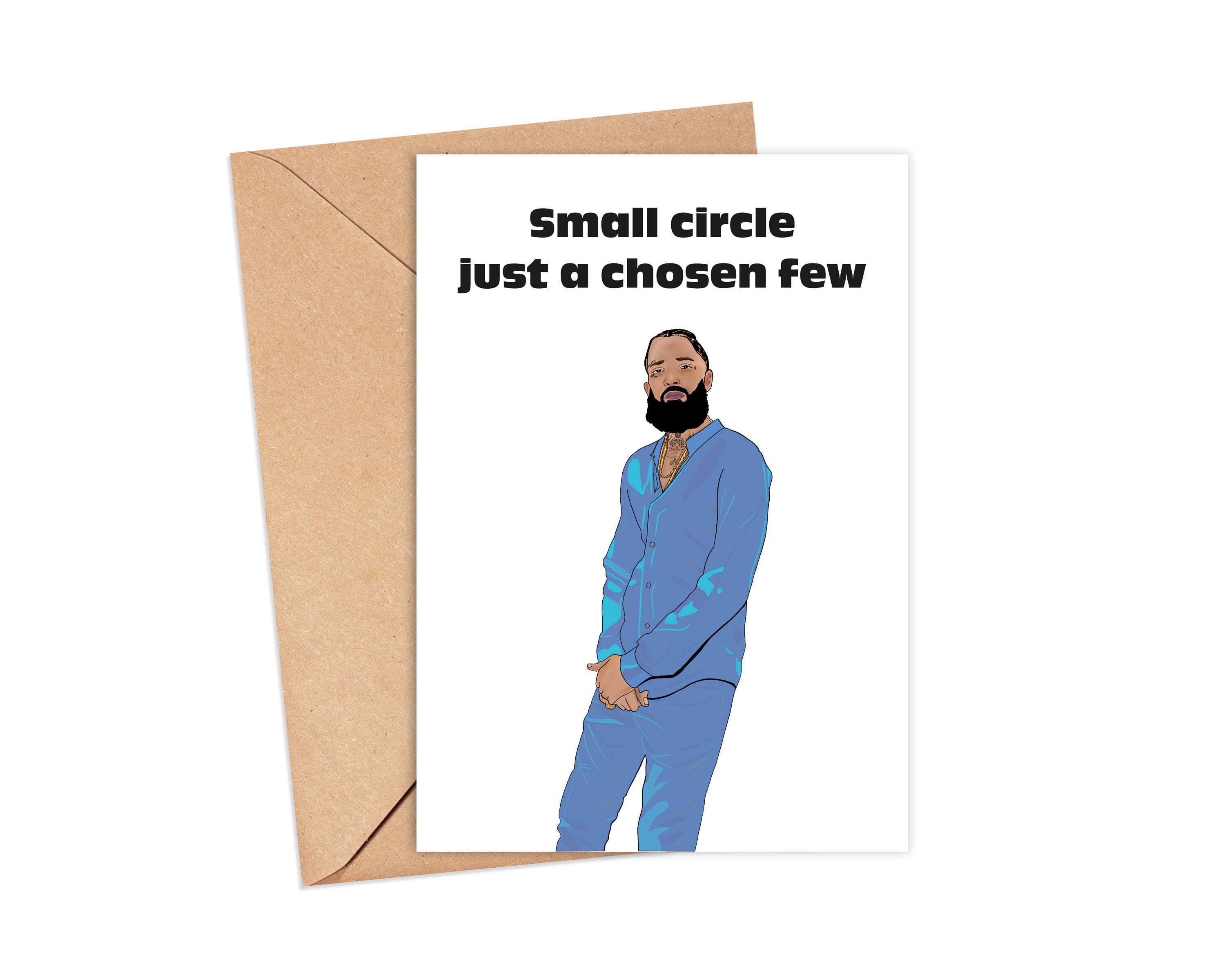 Nipsey Hussle Inspired Card Birthday Card for Friend - Etsy