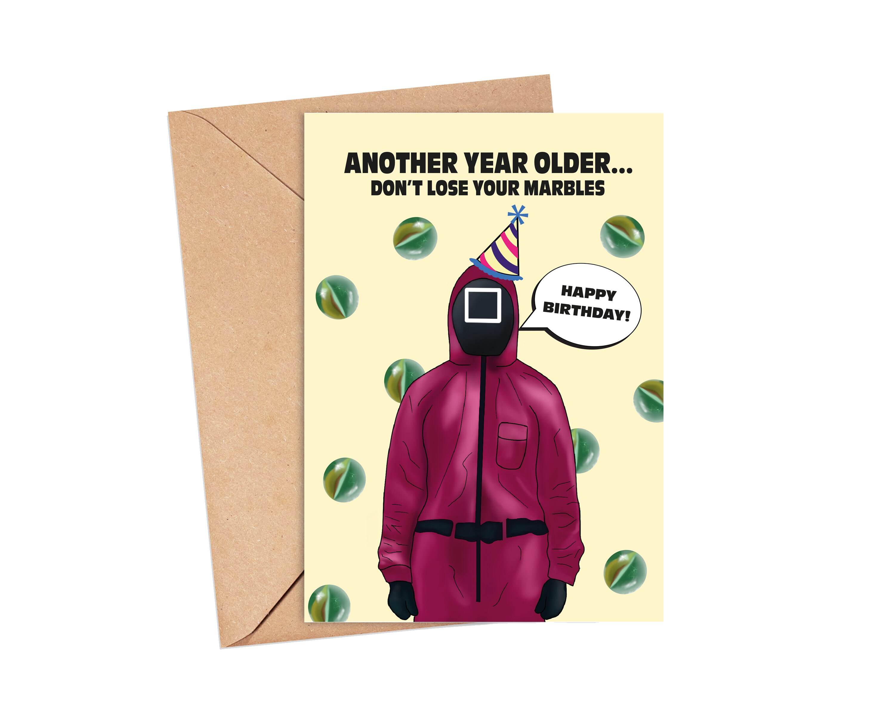 Squid Game Birthday Card Funny Birthday Card Internet Meme - Etsy