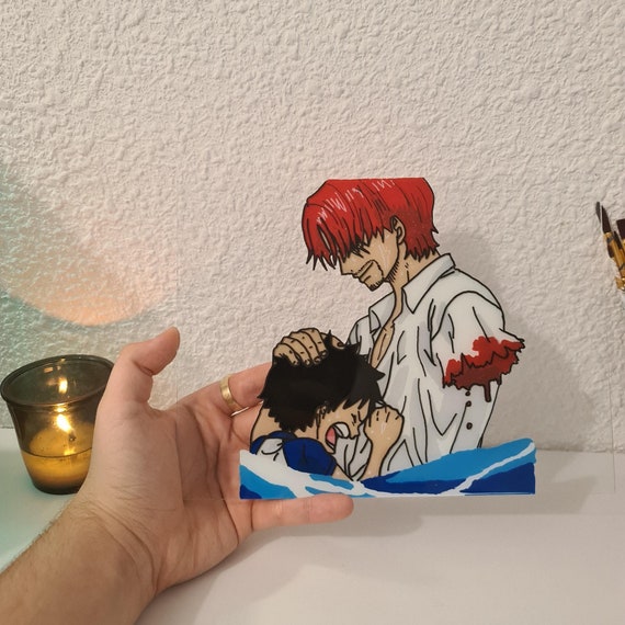 One piece Glass Painting Shanks & Luffy Etsy France