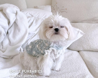 DOVE FURBABIES | PDF Crochet Pattern for pets (cats and dogs)
