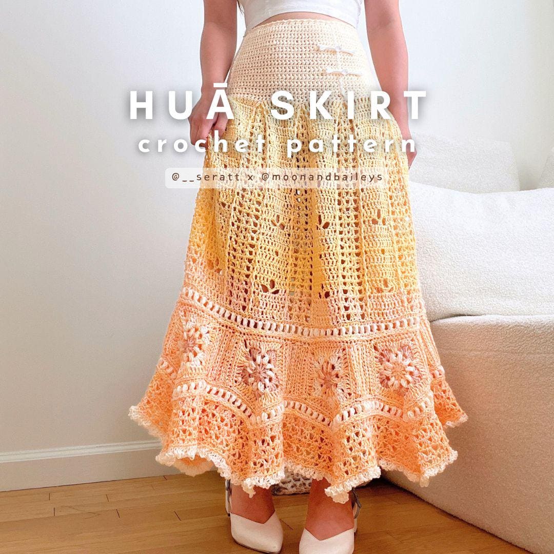 HUĀ Skirt | PDF Crochet Pattern | Intermediate | Made-to HUĀ Skirt | PDF Crochet Pattern | Intermediate | Made-to
