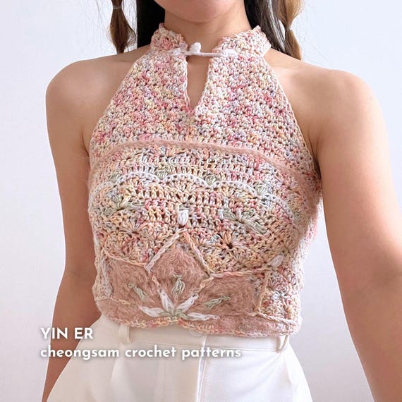 YIN ER (keyhole Halter Cheongsam-inspired) | PDF Crochet